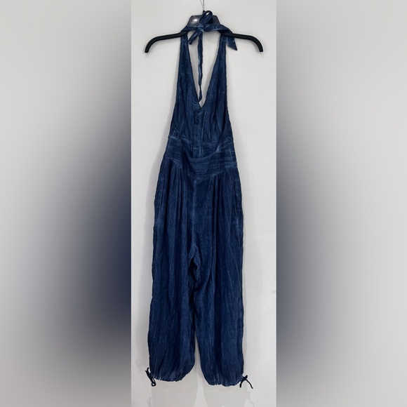 Free People Travel Light Jumpsuit. Navy/ Marine. Size S NWOT - Picture 5 of 7